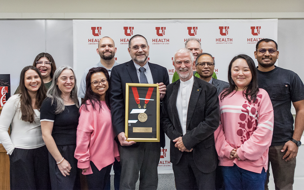 Daniel Scoles Ph.D. ’94 was recently named named the Inaugural Dr. John P. Punke Endowed Chair in Neurology at the University of Utah. Photo provided by Daniel Scoles.