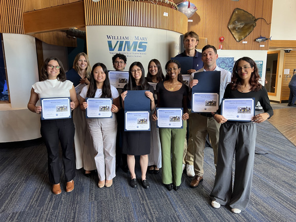 REU 2025 summer interns (L to R): Massima Ponce, Madelyn Crist, Gwen Abbott, Bren Miles, Willow Fogg, Emma Jewel, Rawan Mukhtar, Nate Nowel, Chase Beckham, and Angelica Rivera