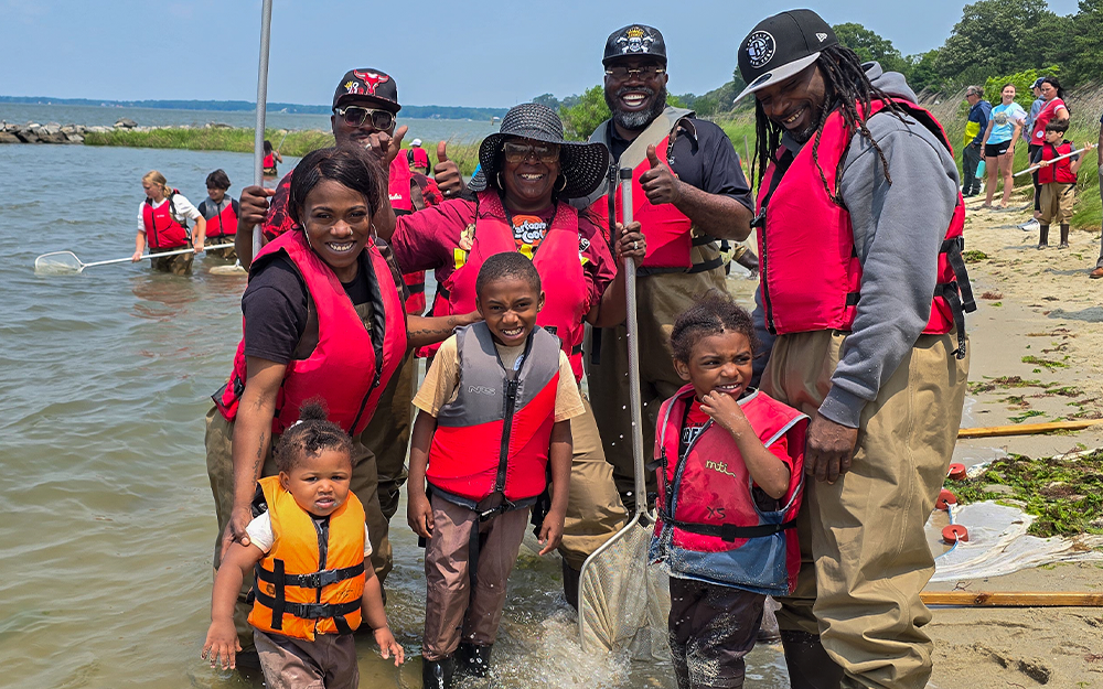 Shannon Tillery and her family traveled from Petersburg to attend Marine Science Day. Photo credit: John Wallace.