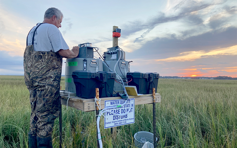 Ph.D. student Mary Bryan Barksdale won the People at Work category with her photo, "Willy Reay Programs an ISCO Barrel."