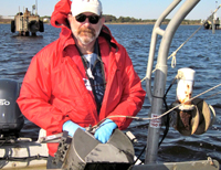 VIMS Professor Michael Unger will use the microscope to better understand how contaminants impact water quality, habitat, and marine organisms—and by extension human health.
