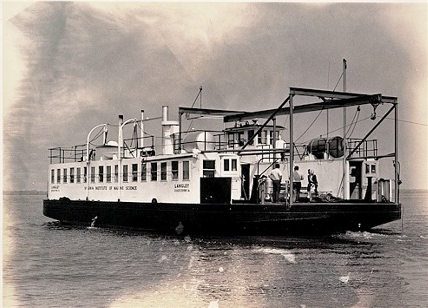 An old research vessel used by the Juvenile Finfish Trawl