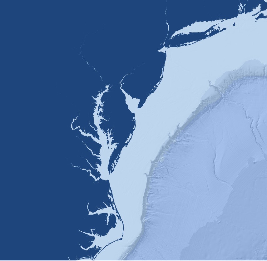 map of nearshore mid-atlantic coast